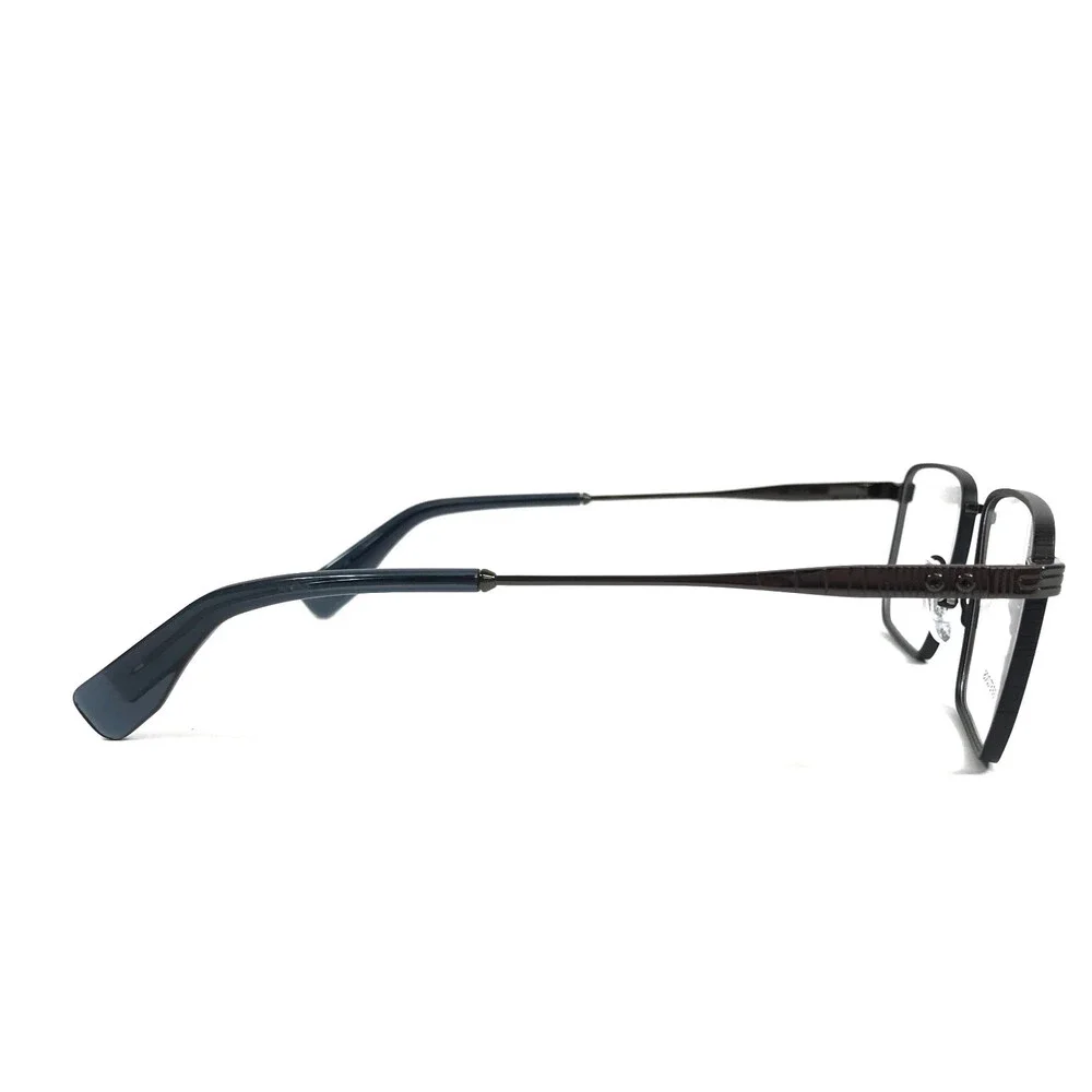 Gigi Studios Eyeglasses Frames TURING 6953/3 Black Gray Gunmetal 55-19-150